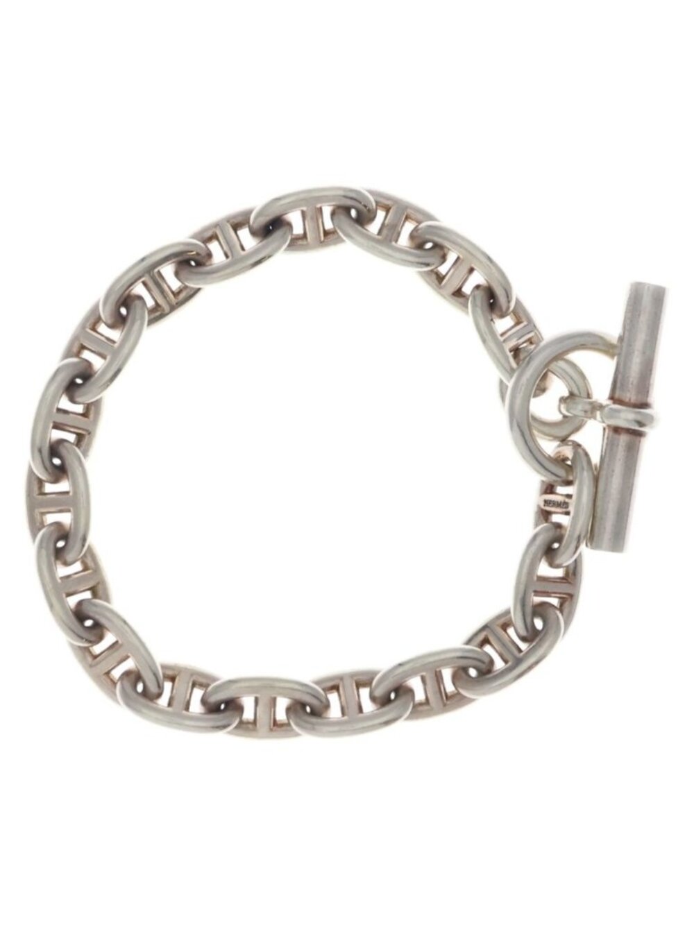 Hermes Chaine D'ancre MM Chain Bracelet Silver